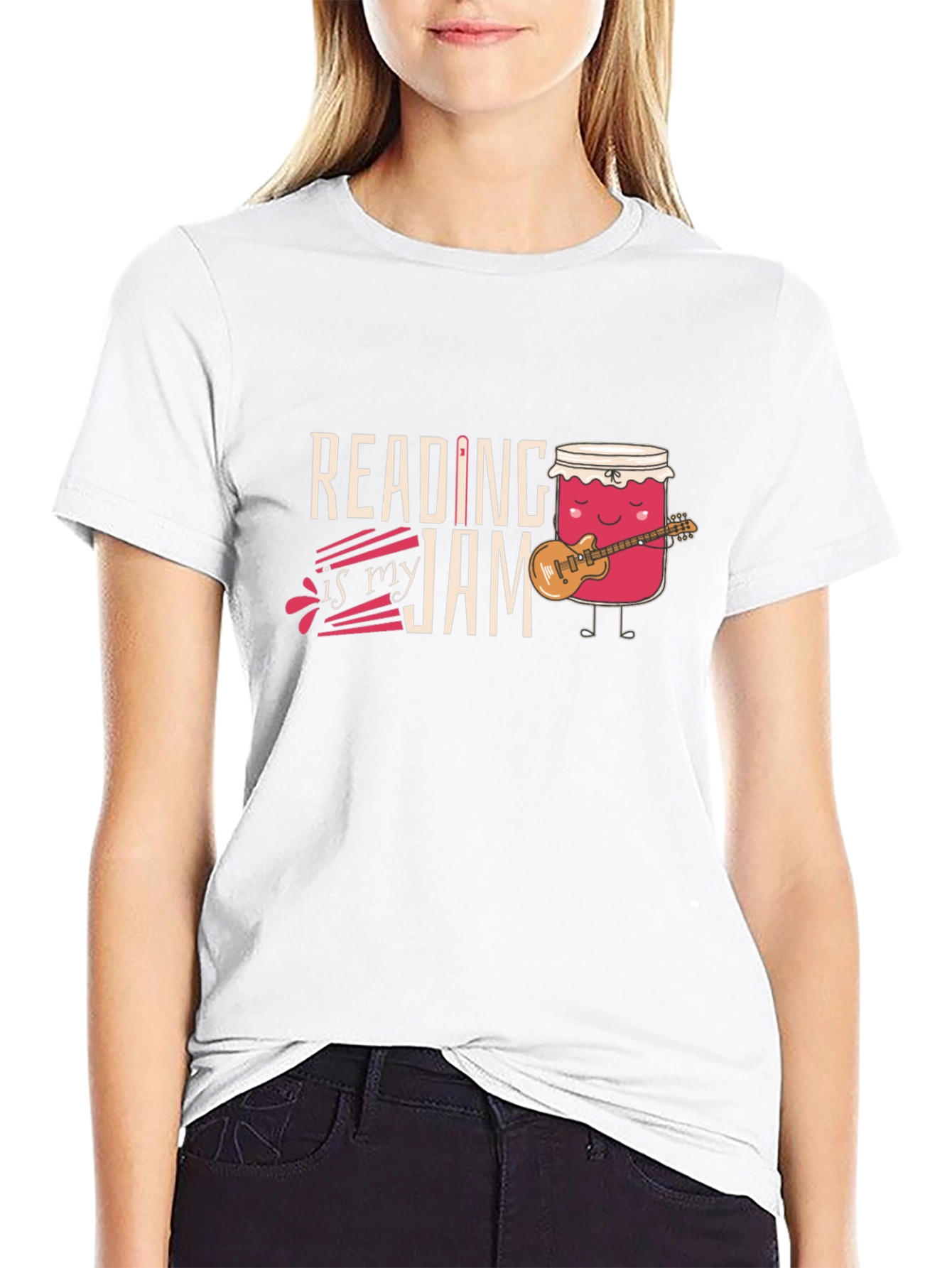 Reading is My Jam Funny Graphic Tee