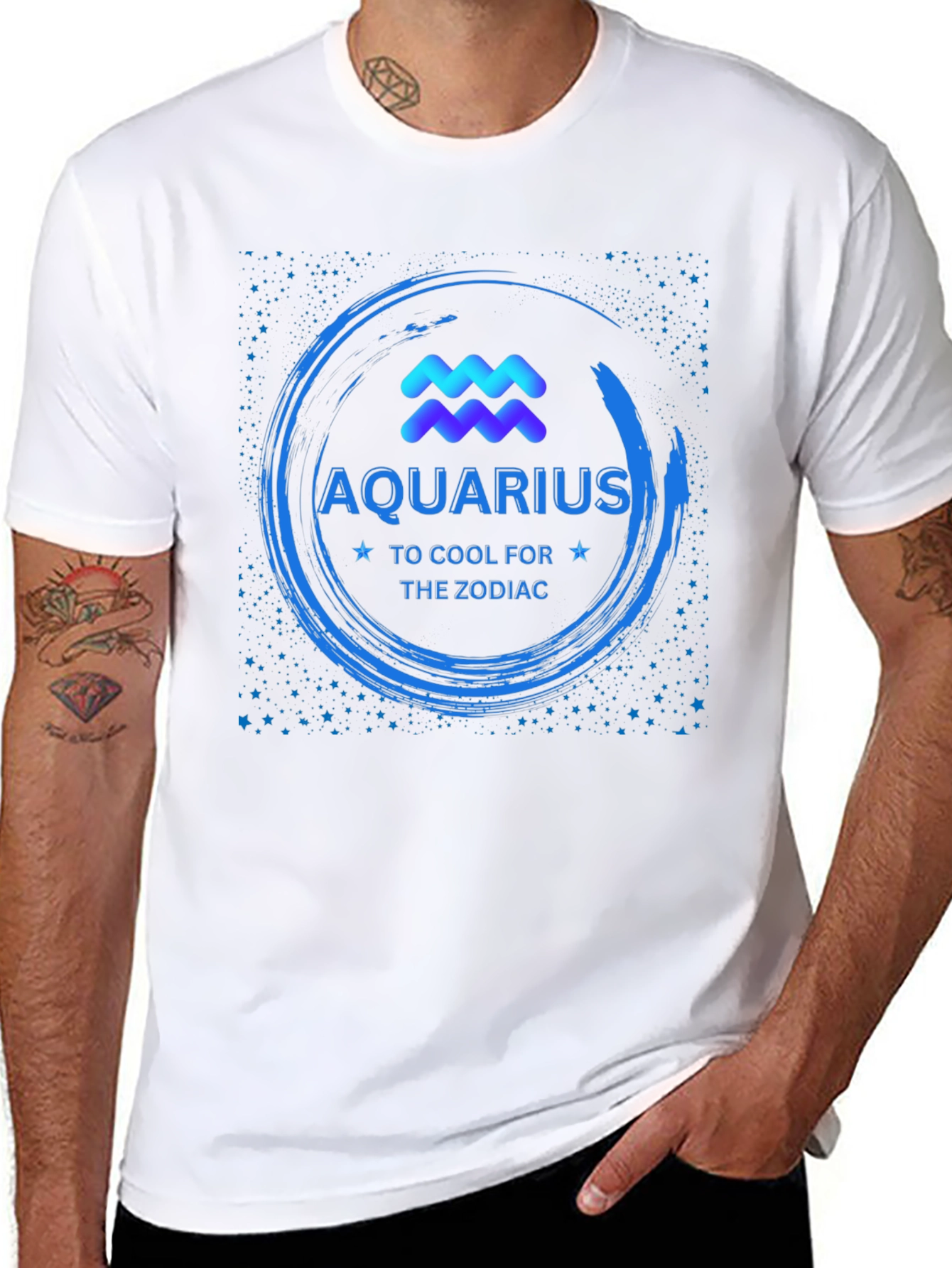 Aquarius Zodiac T-Shirt - Cool & Stylish