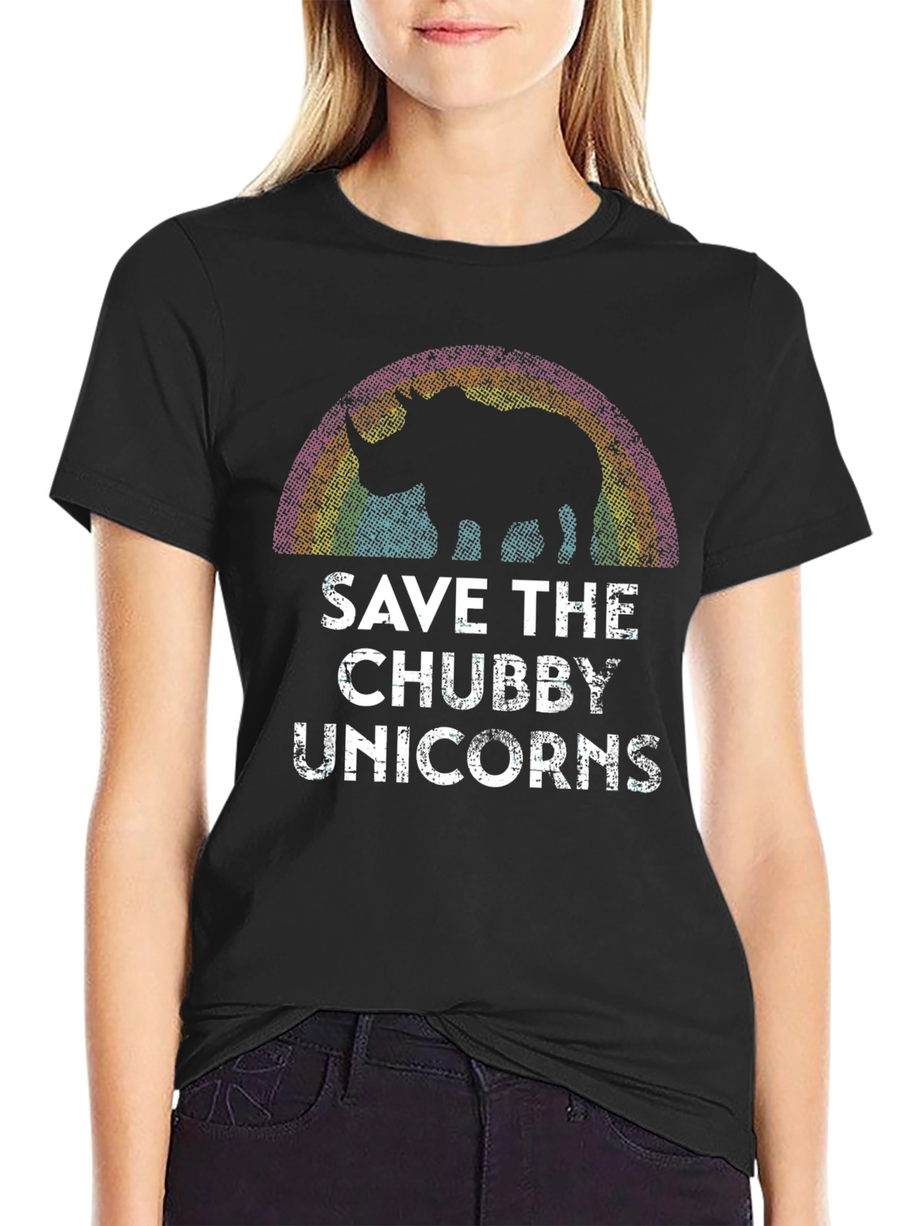 Save the Chubby Unicorns Graphic Tee