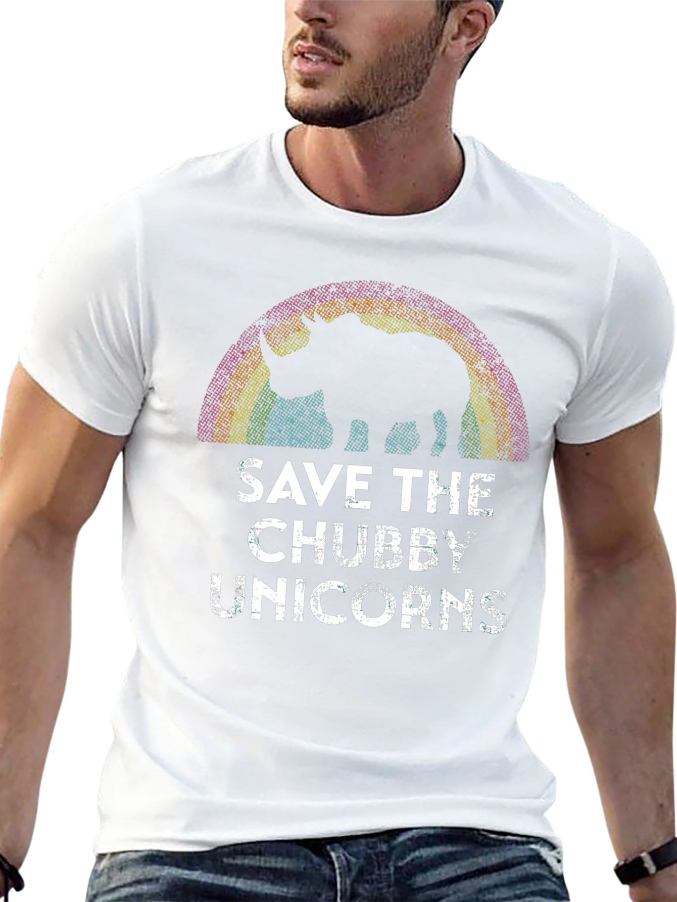 Save the Chubby Unicorns Graphic Tee