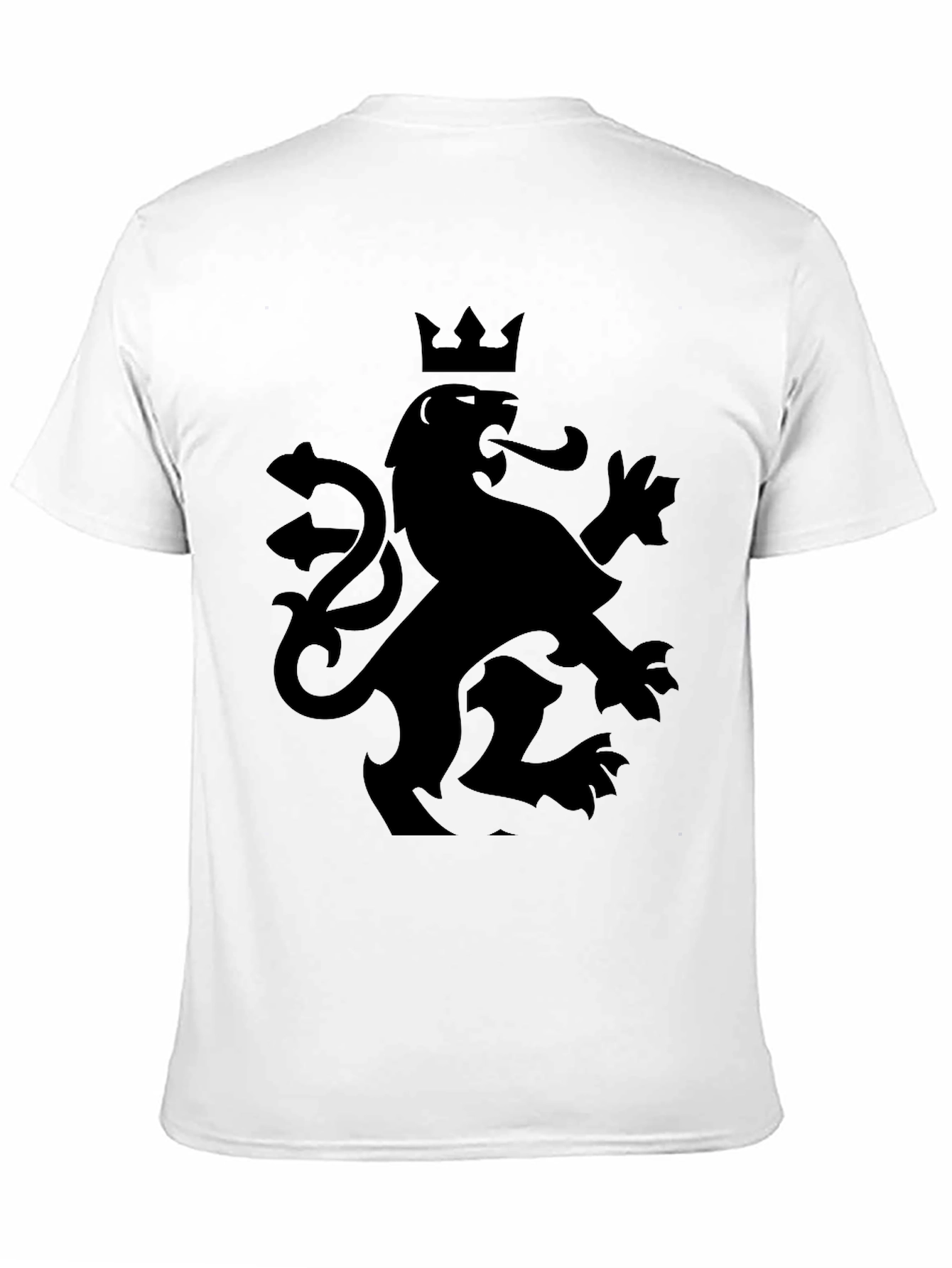 Crowned Lion Graphic Tee - Black