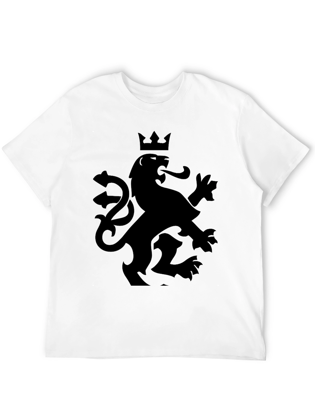 Crowned Lion Graphic Tee - Black