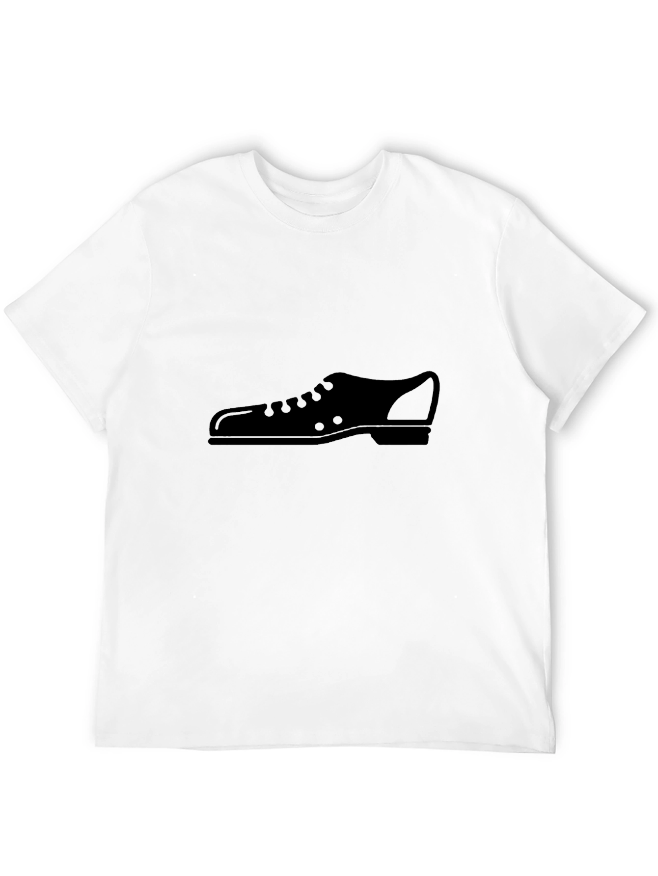 Mens Black T-Shirt with Shoe Graphic