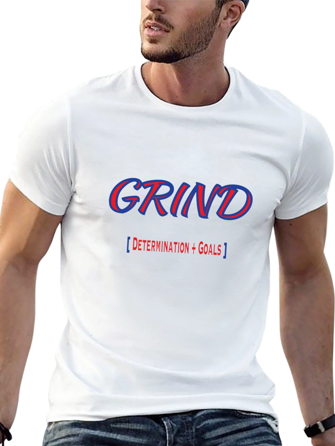 Grind Black T-Shirt - Determination and Goals
