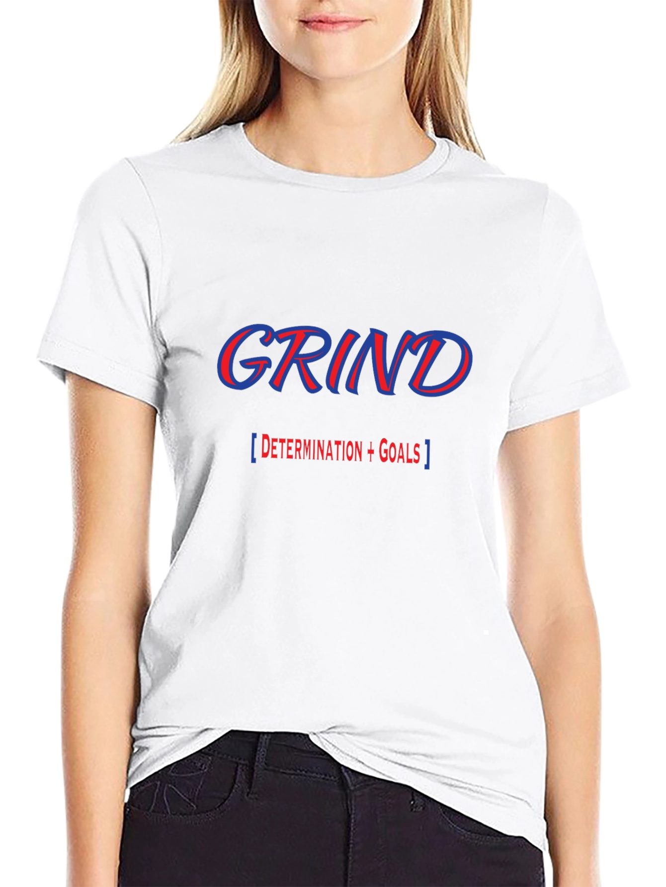 Grind Black T-Shirt - Determination and Goals