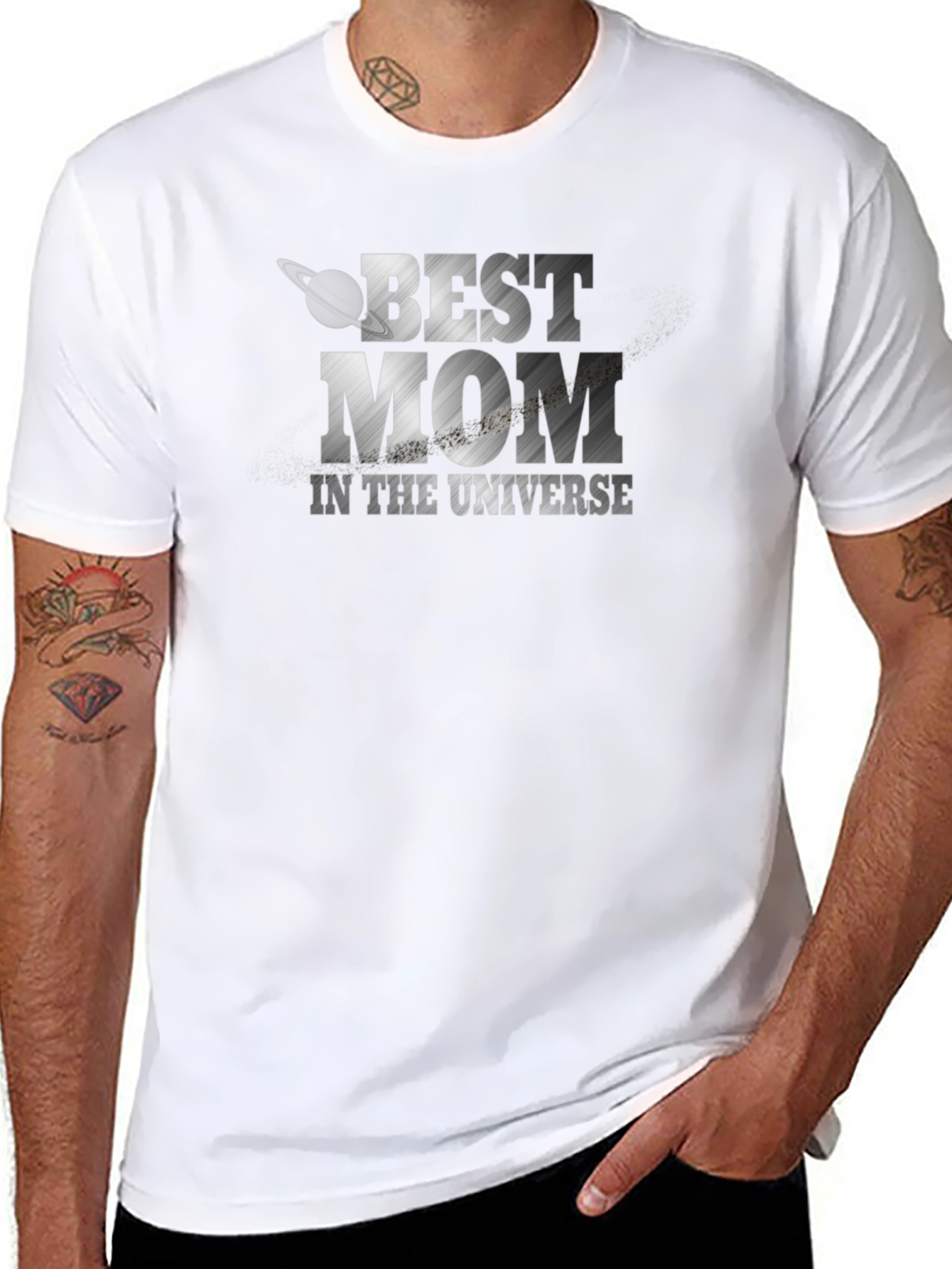 Best Mom in the Universe Black T-Shirt