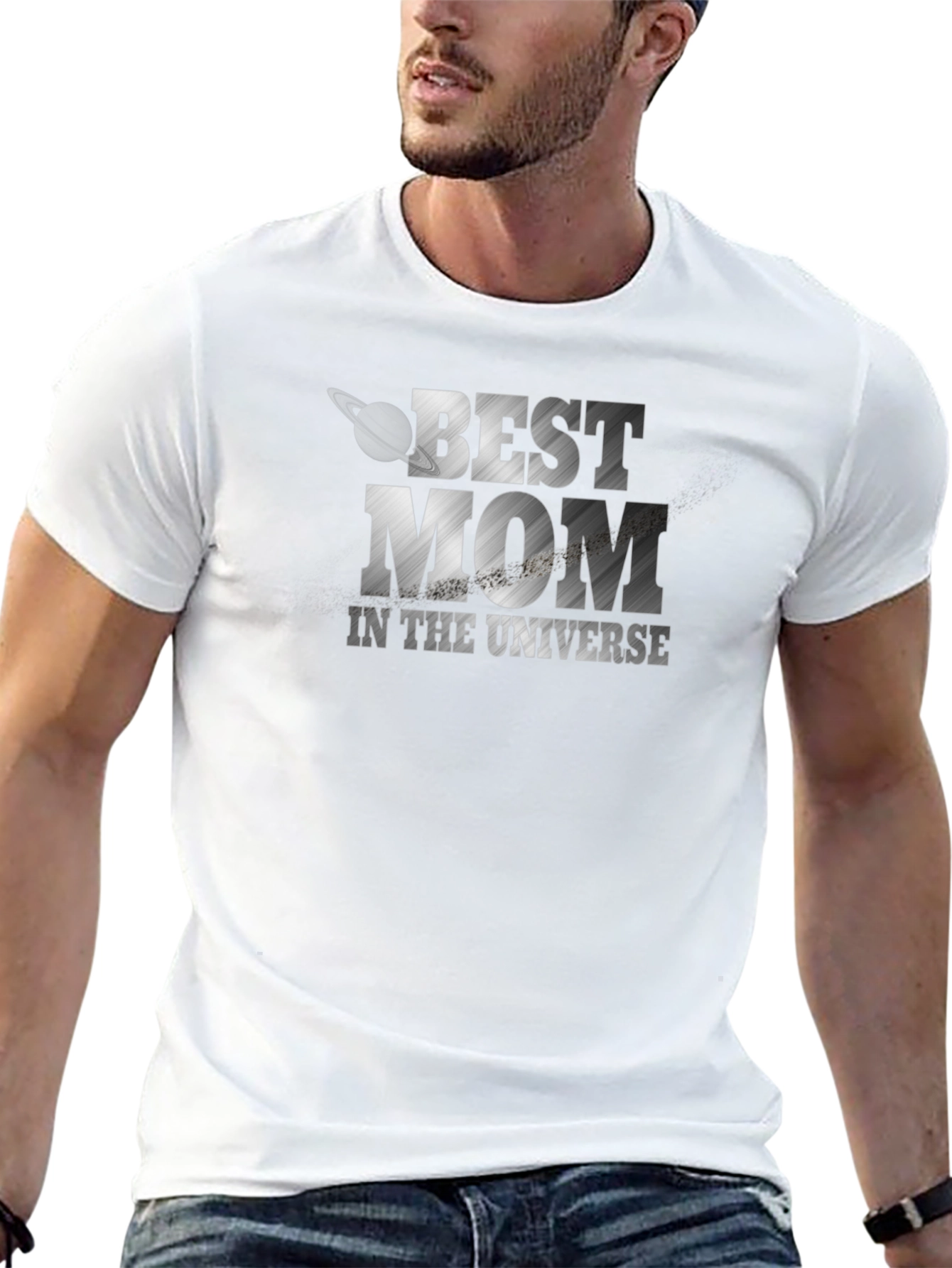 Best Mom in the Universe Black T-Shirt