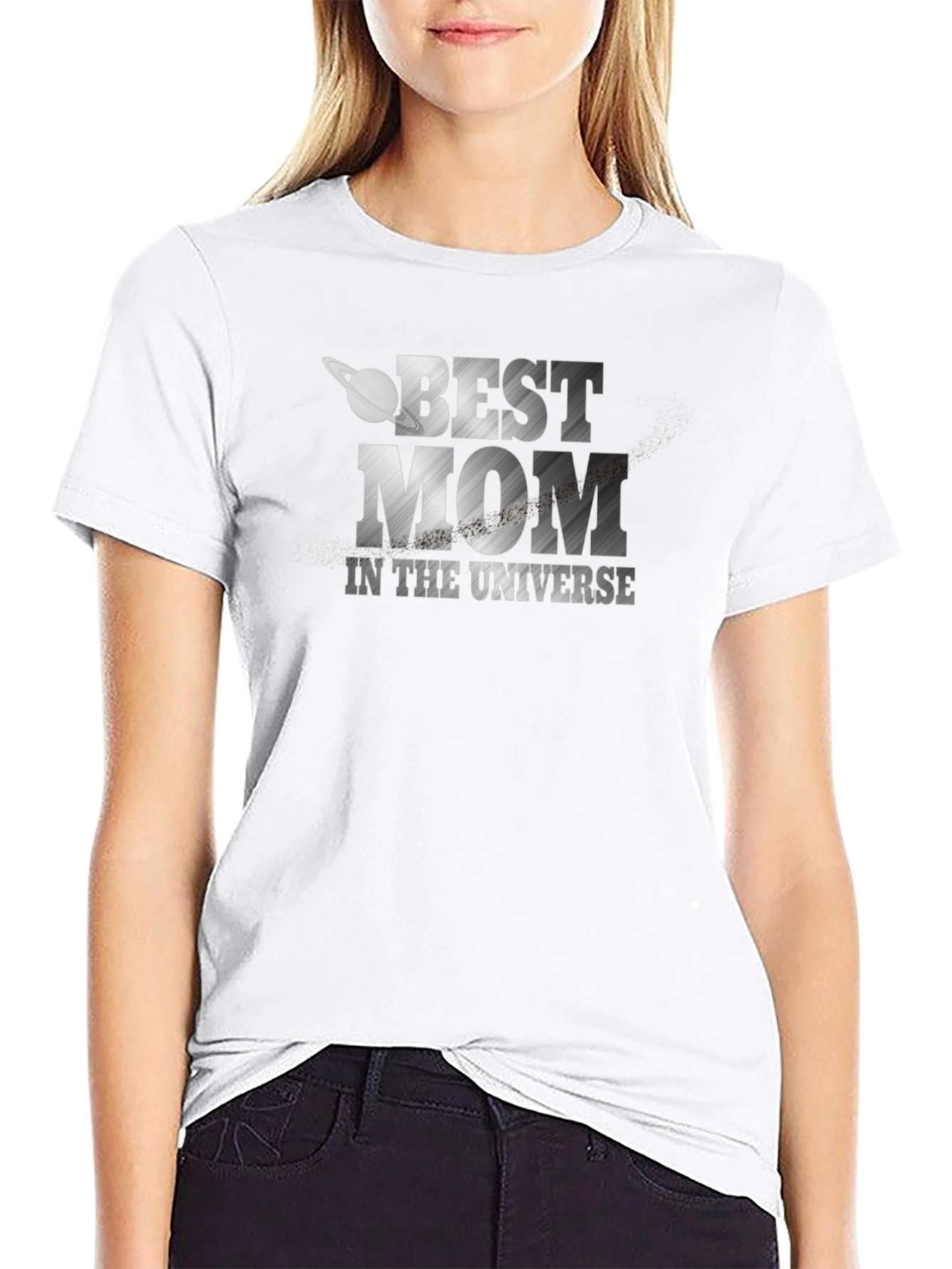 Best Mom in the Universe Black T-Shirt