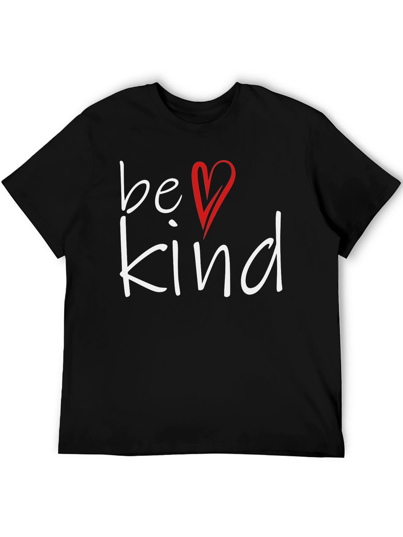 Be Kind T-Shirt: Heart Graphic Soft Cotton Blend