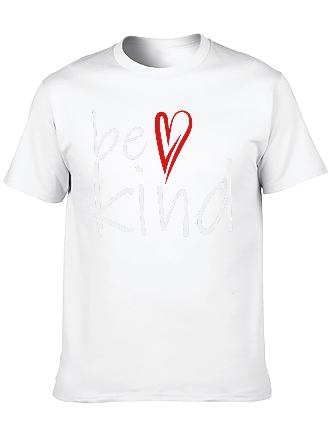 Be Kind T-Shirt: Heart Graphic Soft Cotton Blend