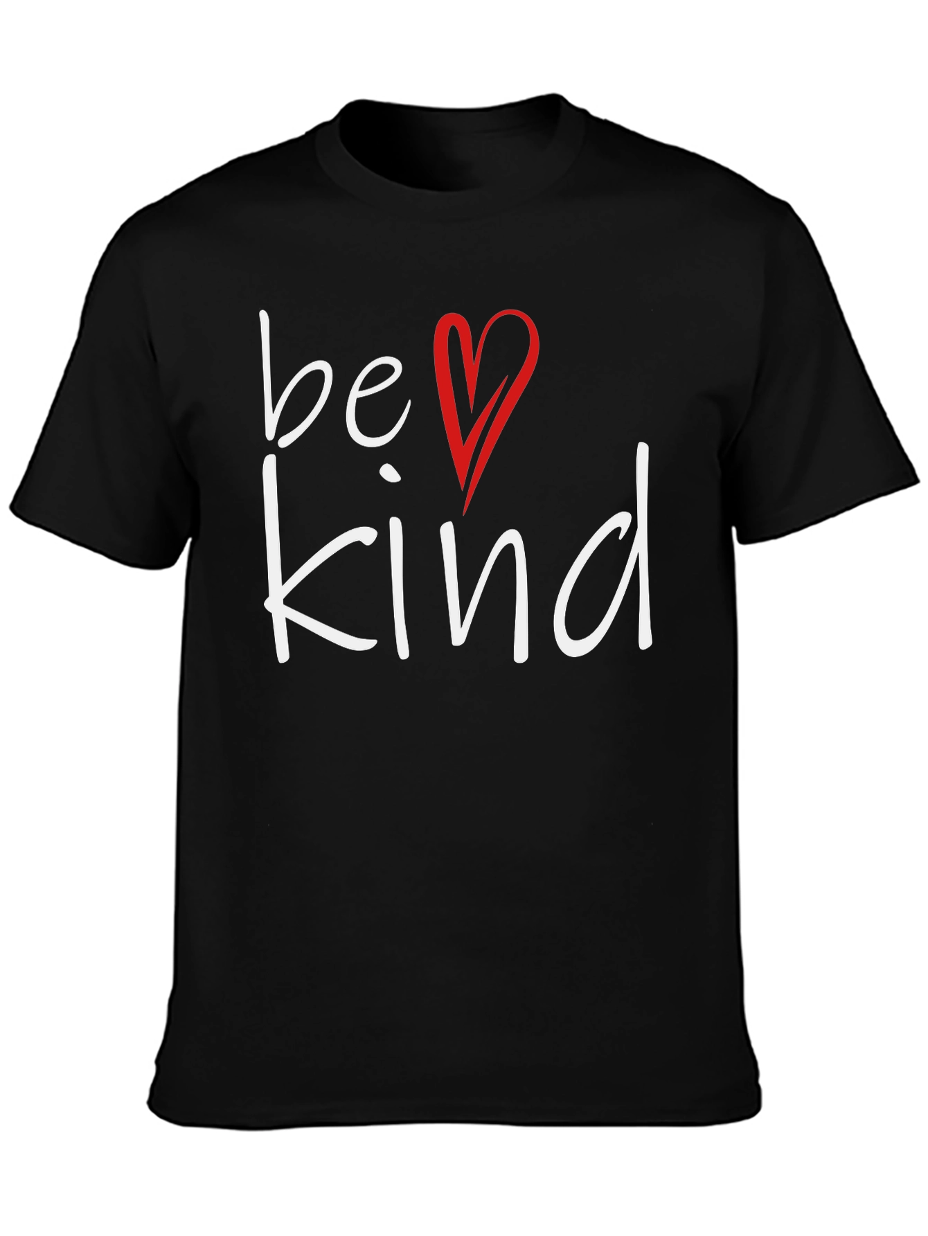 Be Kind T-Shirt: Heart Graphic Soft Cotton Blend