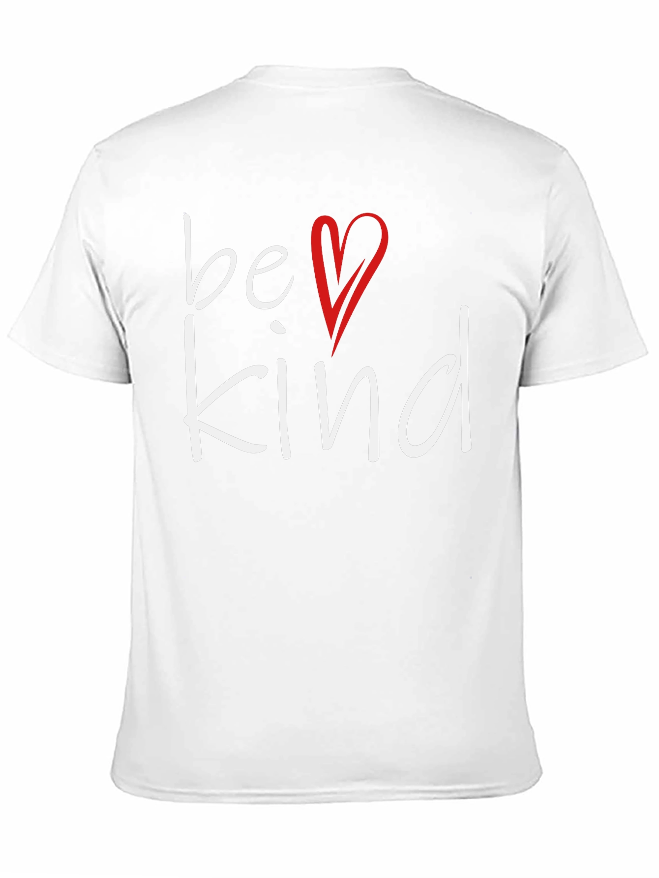 Be Kind T-Shirt: Heart Graphic Soft Cotton Blend