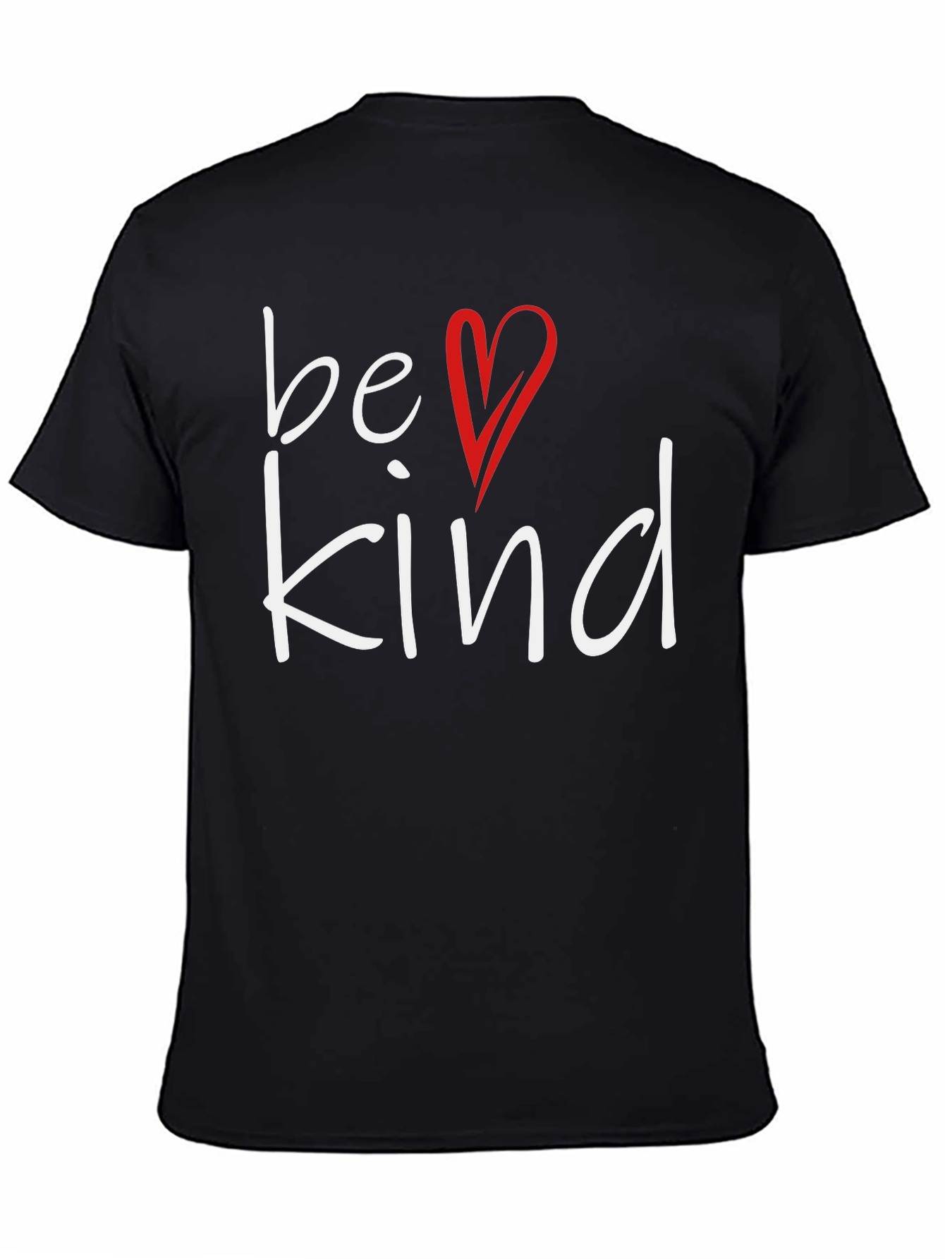 Be Kind T-Shirt: Heart Graphic Soft Cotton Blend