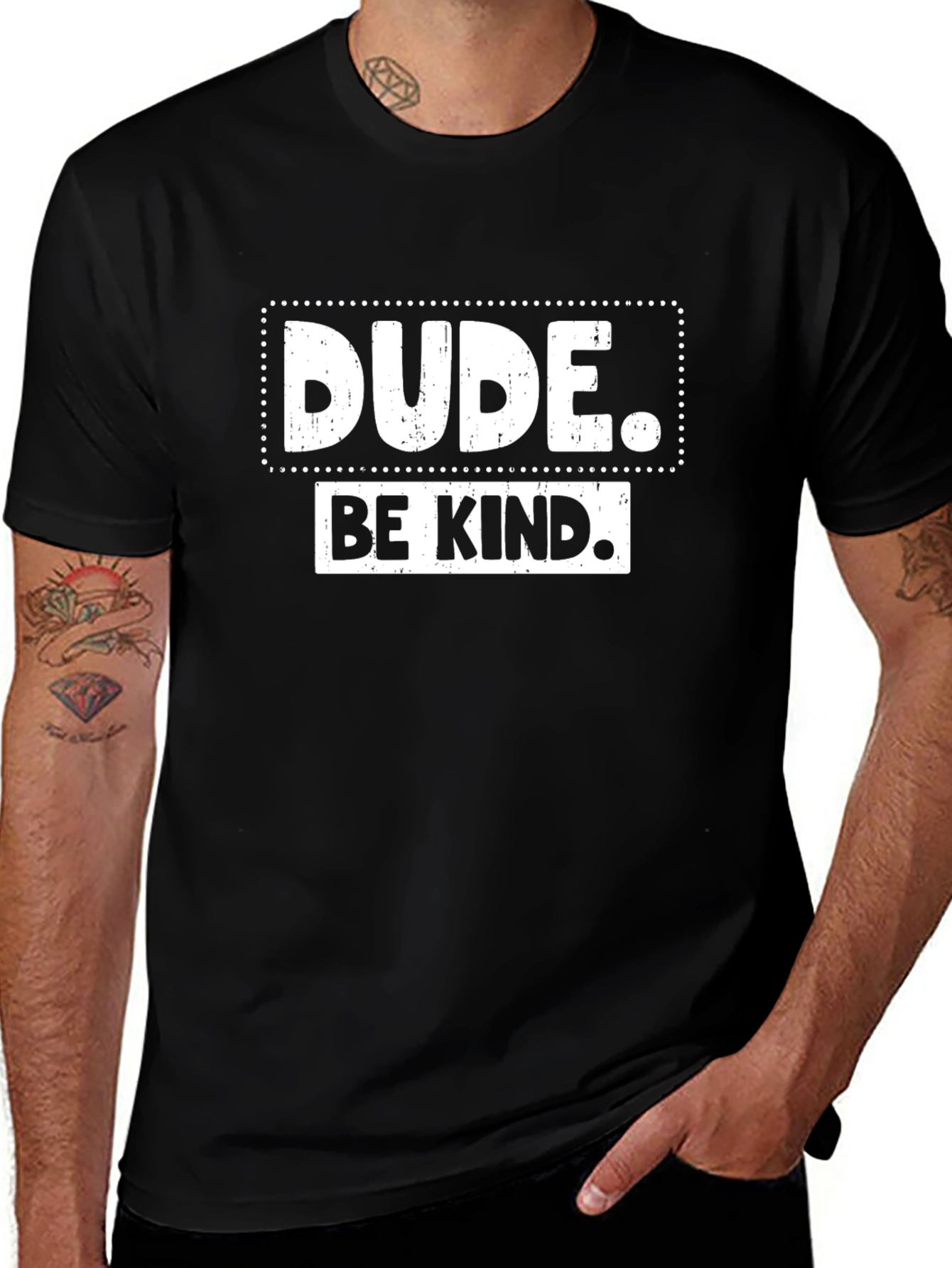 Dude Be Kind Graphic Tee - Positive Message T-Shirt