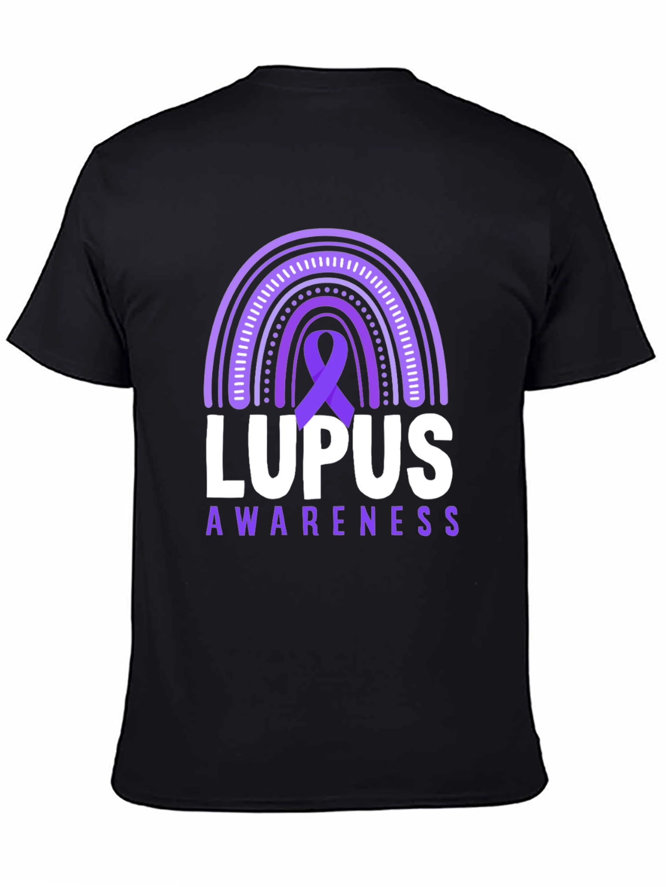 Lupus Awareness T-Shirt Purple Ribbon Rainbow Support