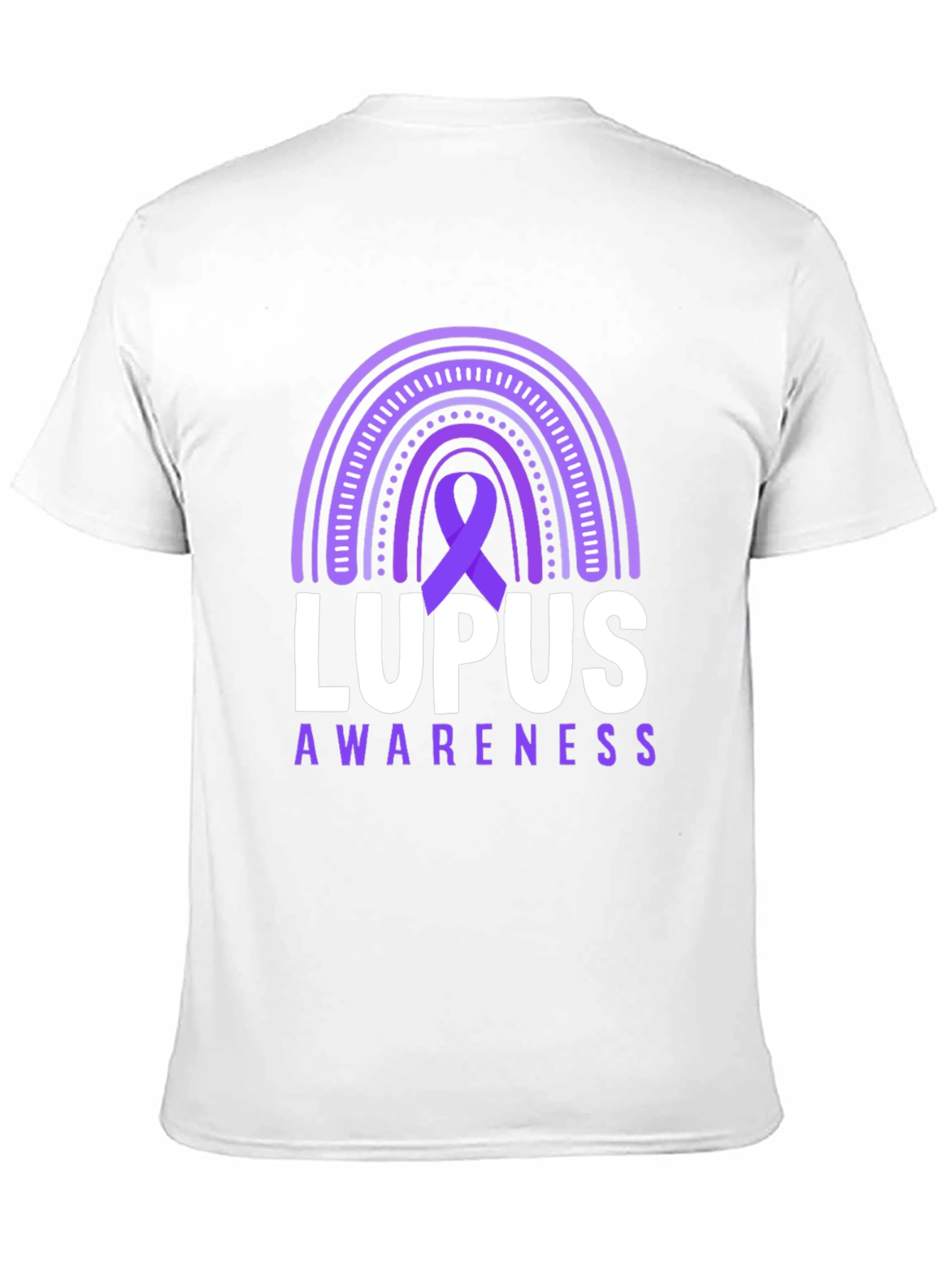 Lupus Awareness T-Shirt Purple Ribbon Rainbow Support