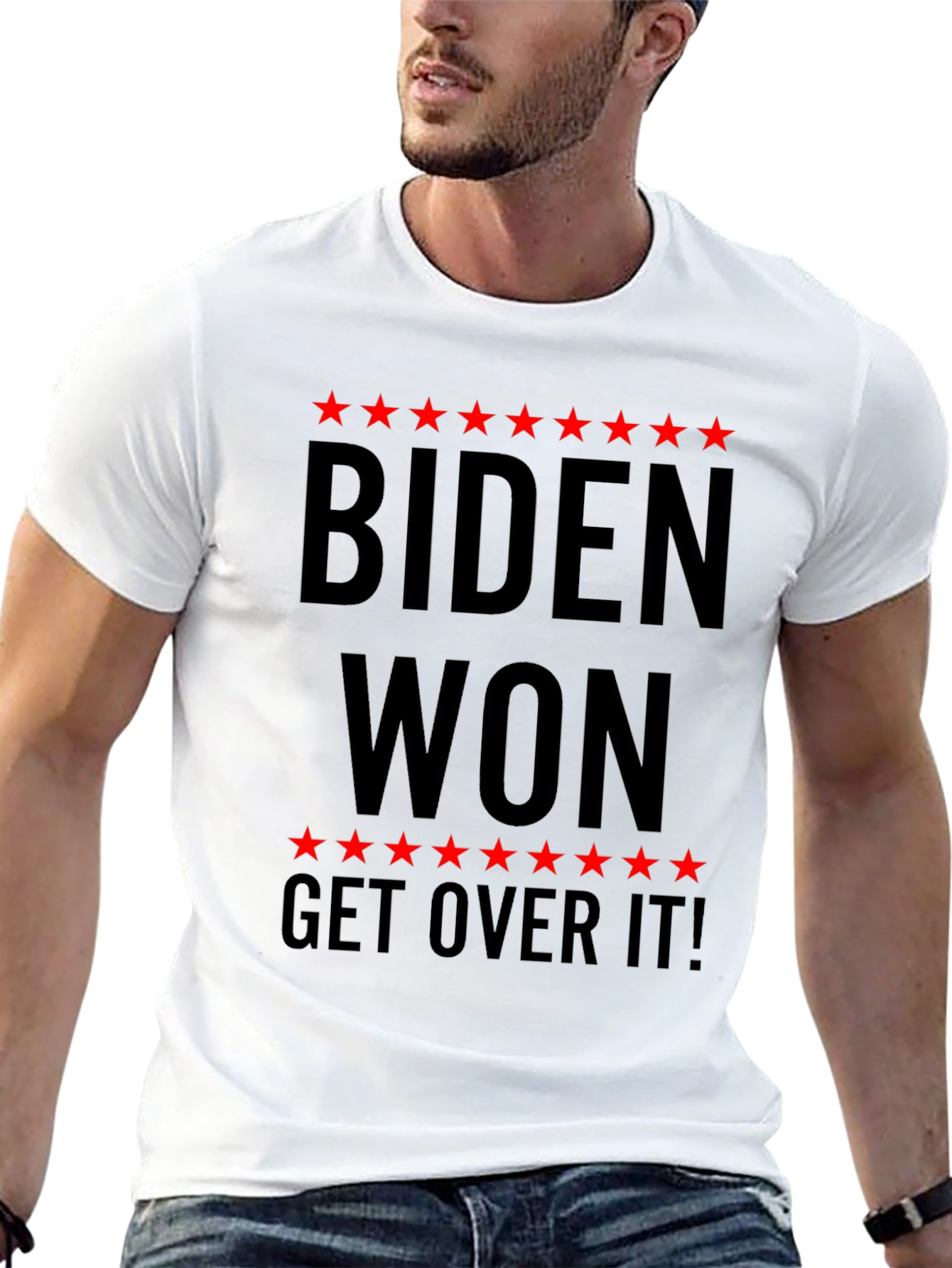 Biden Won Get Over It T-Shirt Political Slogan