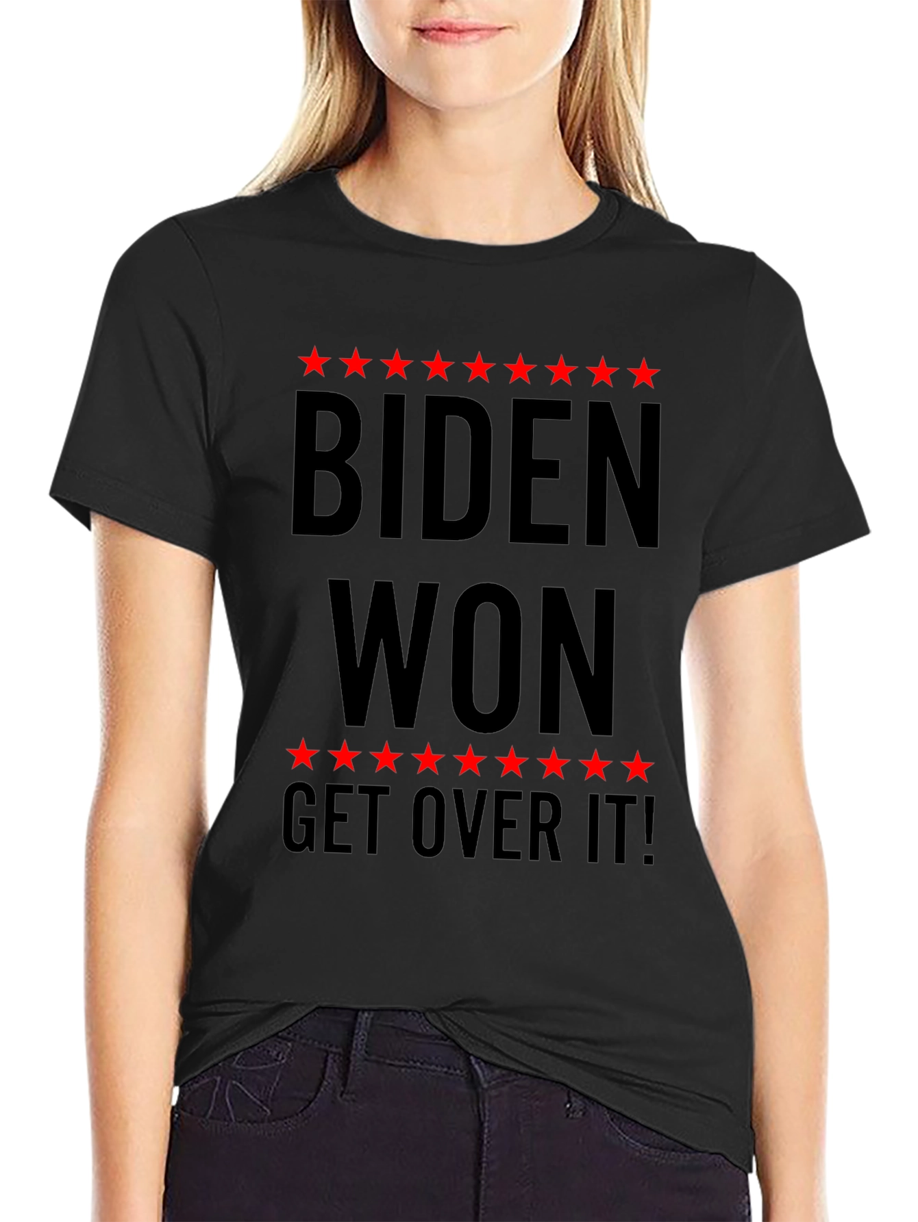 Biden Won Get Over It T-Shirt Political Slogan