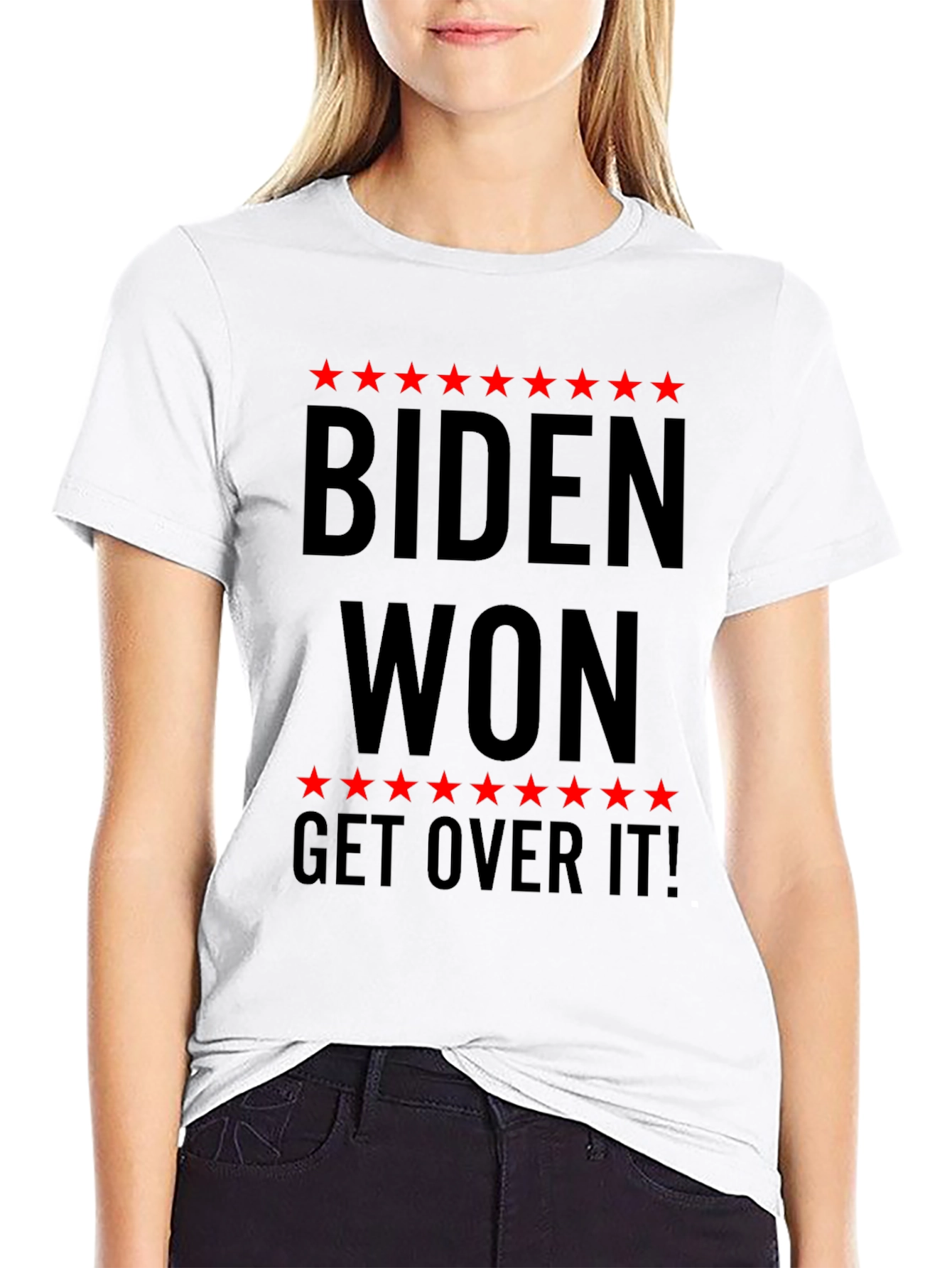 Biden Won Get Over It T-Shirt Political Slogan