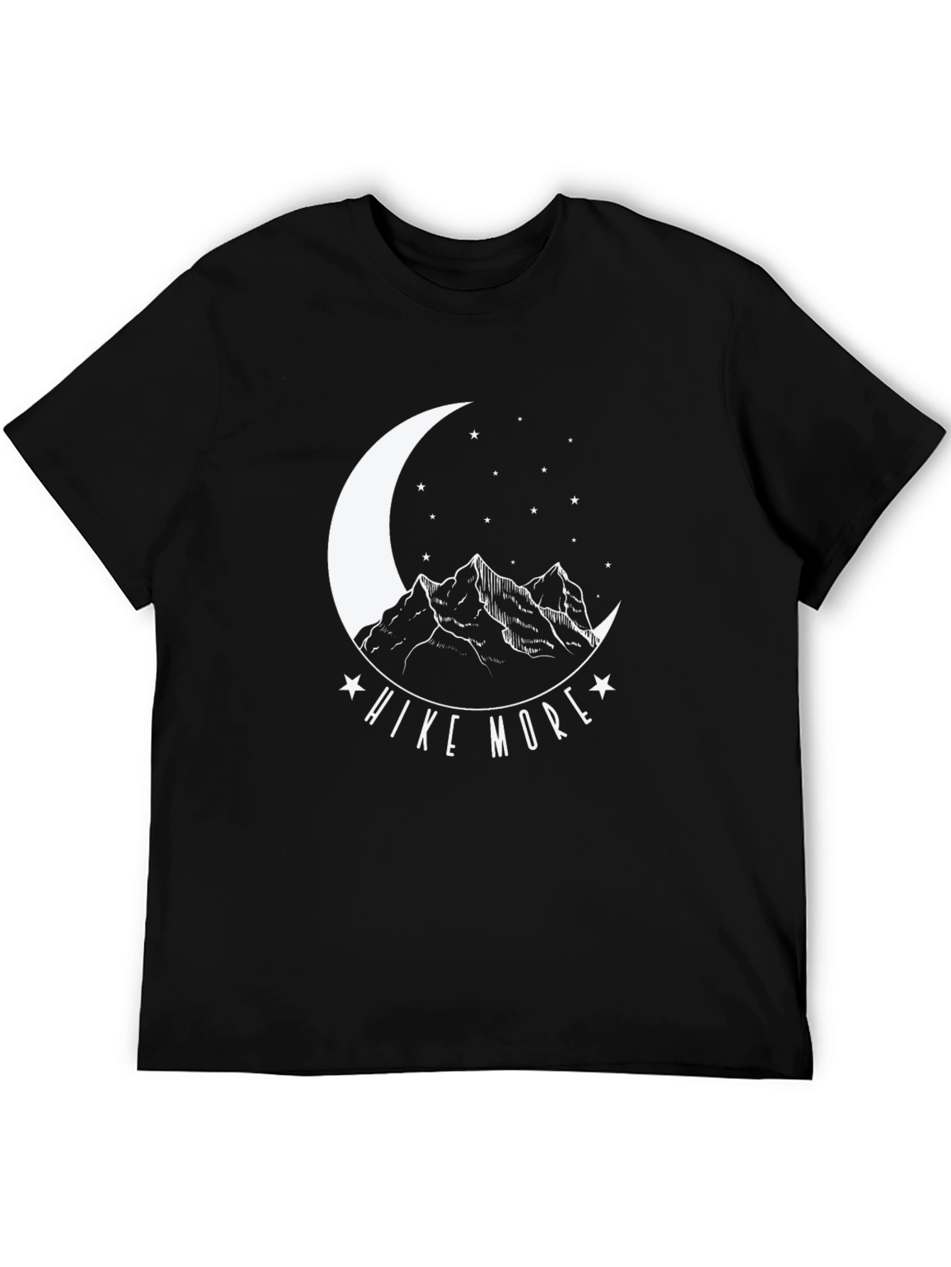 Hike More Black Graphic Tee