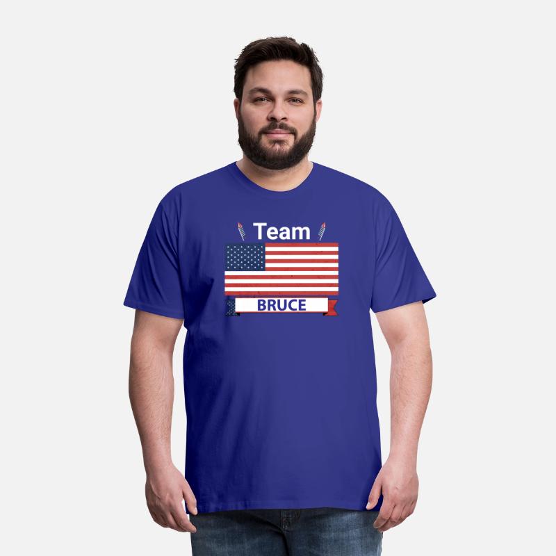 Team Bruce USA American Flag Stripe