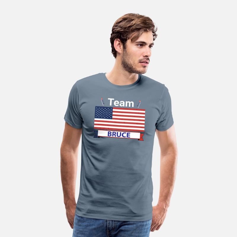 Team Bruce USA American Flag Stripe