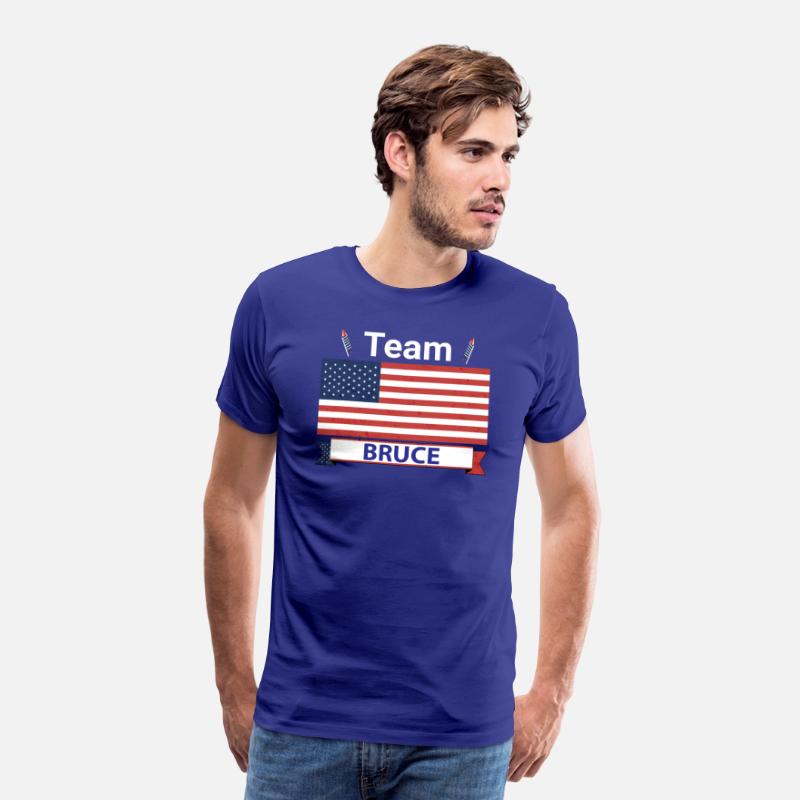 Team Bruce USA American Flag Stripe