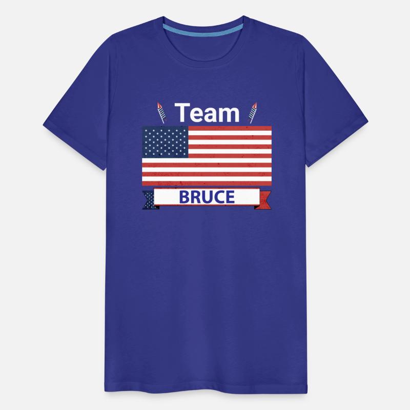 Team Bruce USA American Flag Stripe