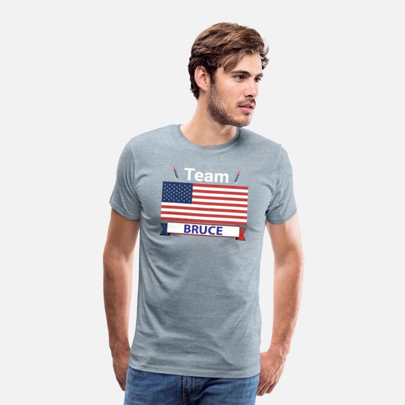 Team Bruce USA American Flag Stripe
