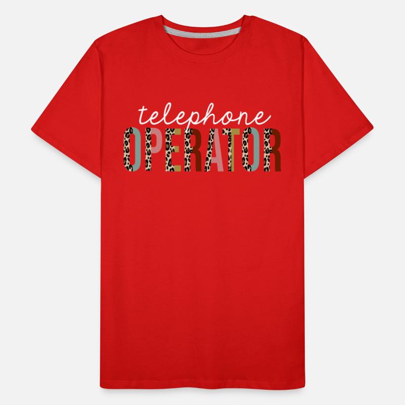 Telephone Operator Leopard Print Funny Gift