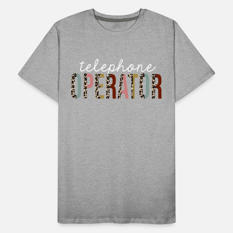 Telephone Operator Leopard Print Funny Gift