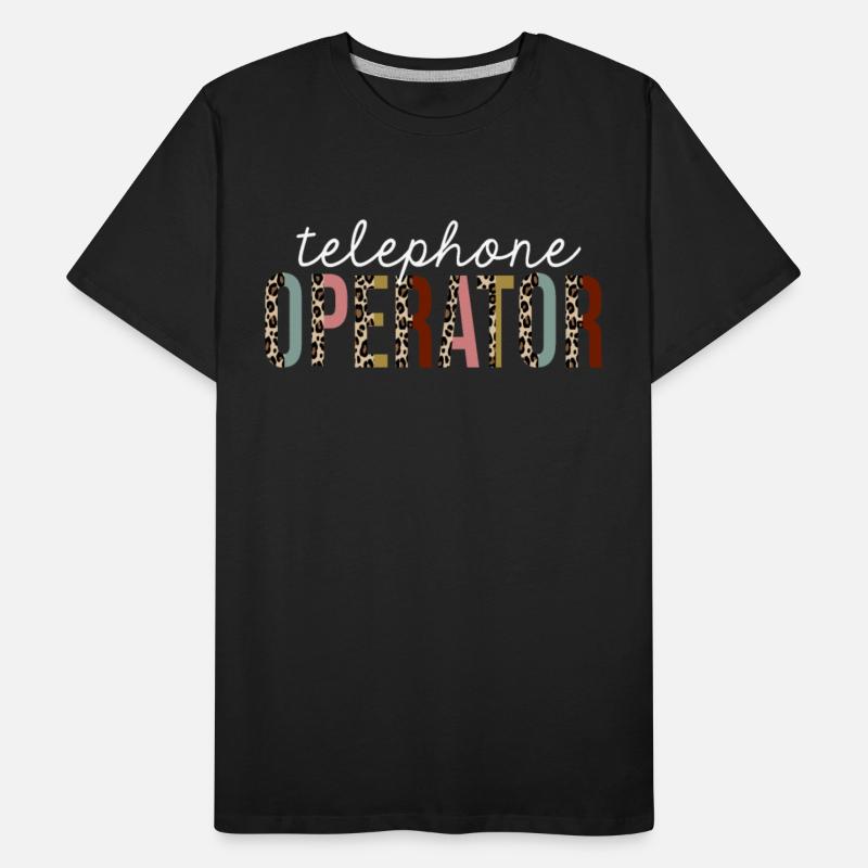 Telephone Operator Leopard Print Funny Gift