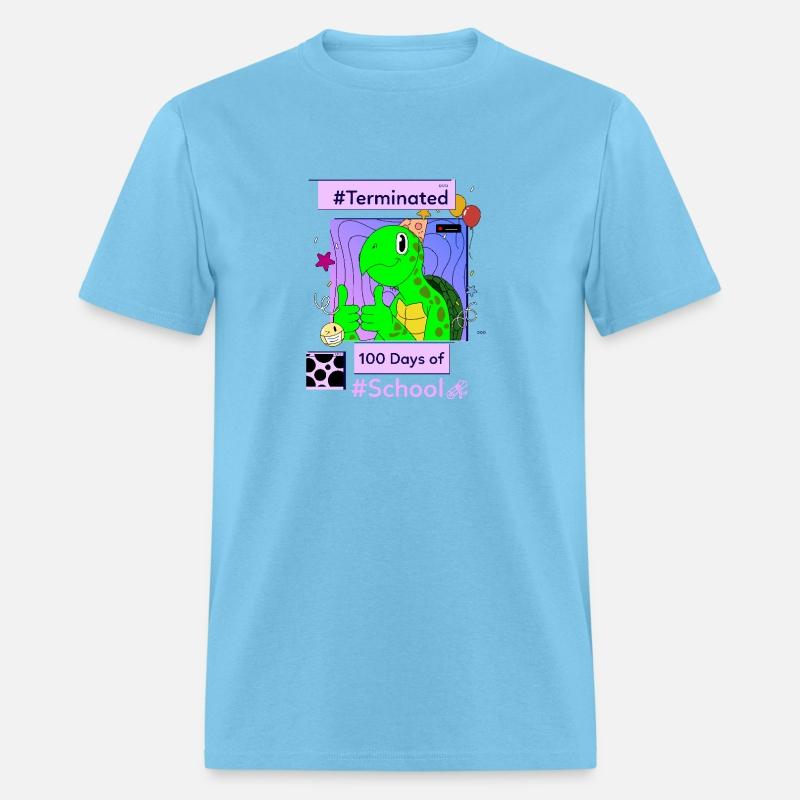 Terminated , 100 days of school tshirt