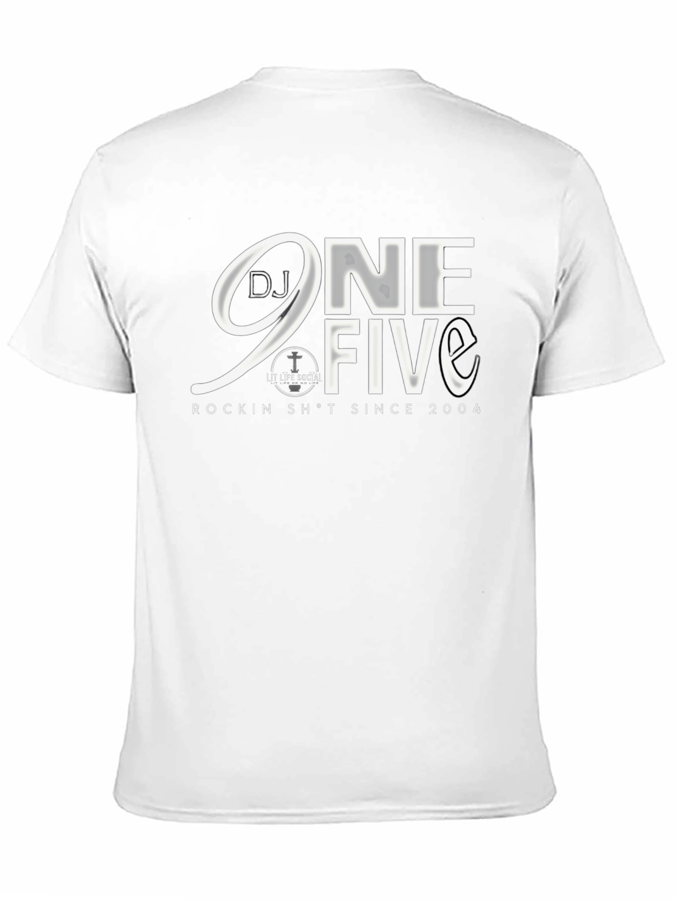 DJ 9ne Five Black Graphic Tee