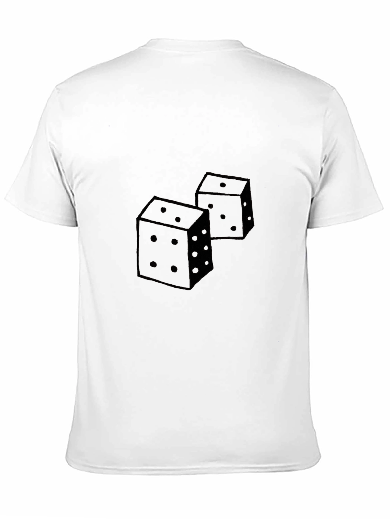 Dice Graphic T-Shirt - Black Casual Tee