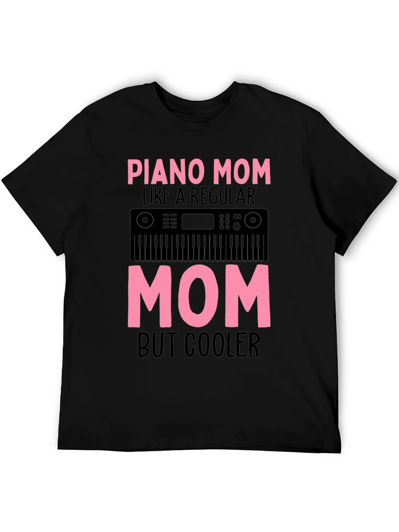 Piano Mom Graphic Tee - Cool Mothers Day Gift