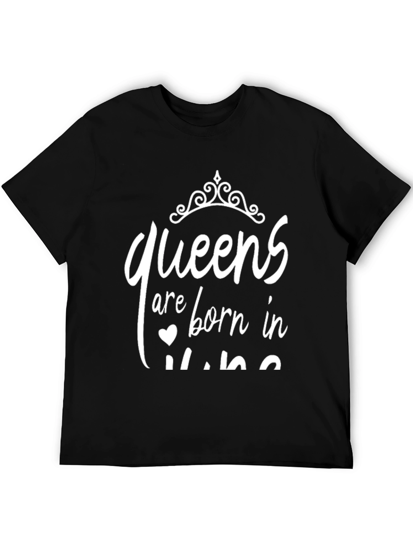 Queens Born in June T-Shirt - Black