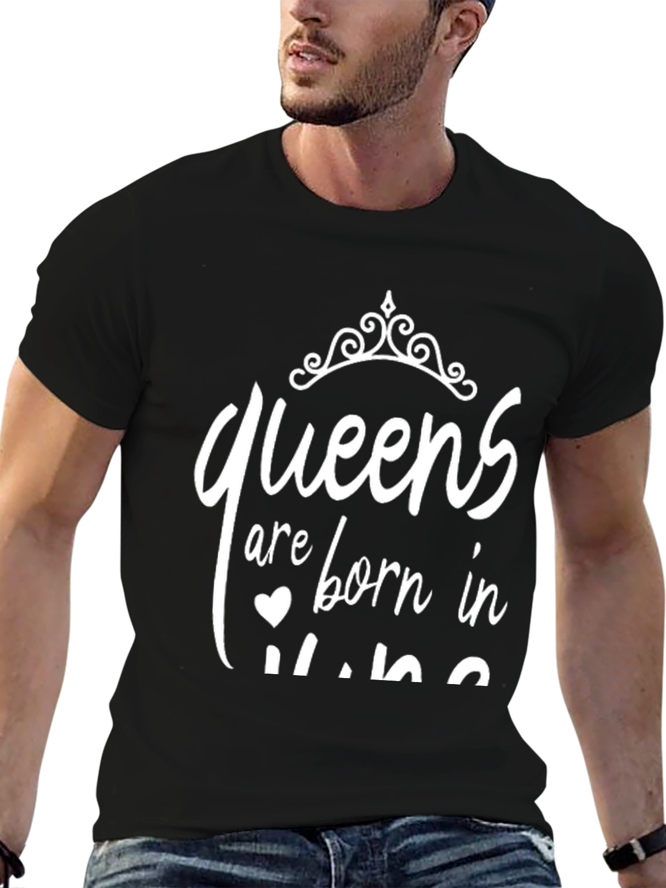 Queens Born in June T-Shirt - Black