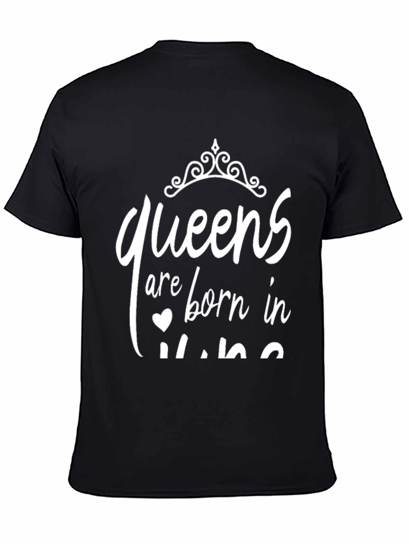 Queens Born in June T-Shirt - Black