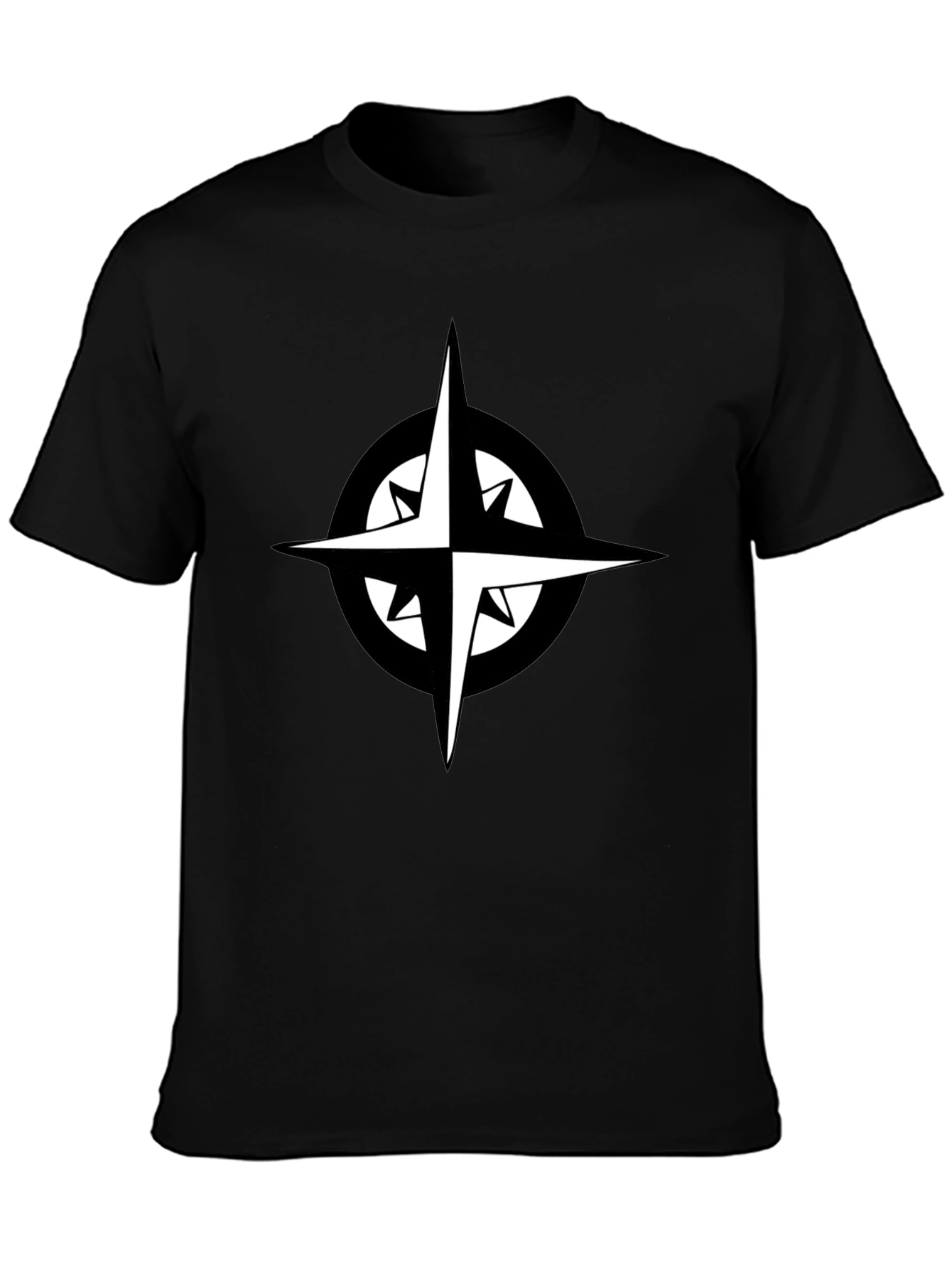 Compass Graphic Black T-Shirt