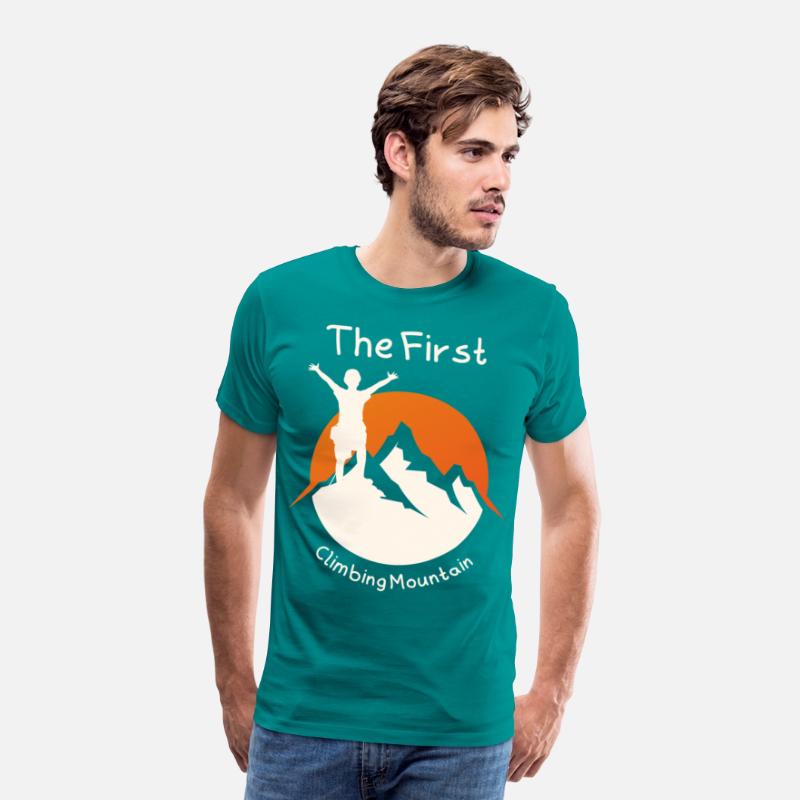 The First climbing mountain t-shirt design