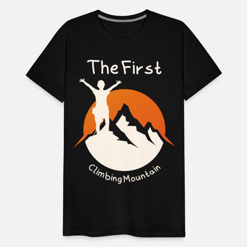 The First climbing mountain t-shirt design