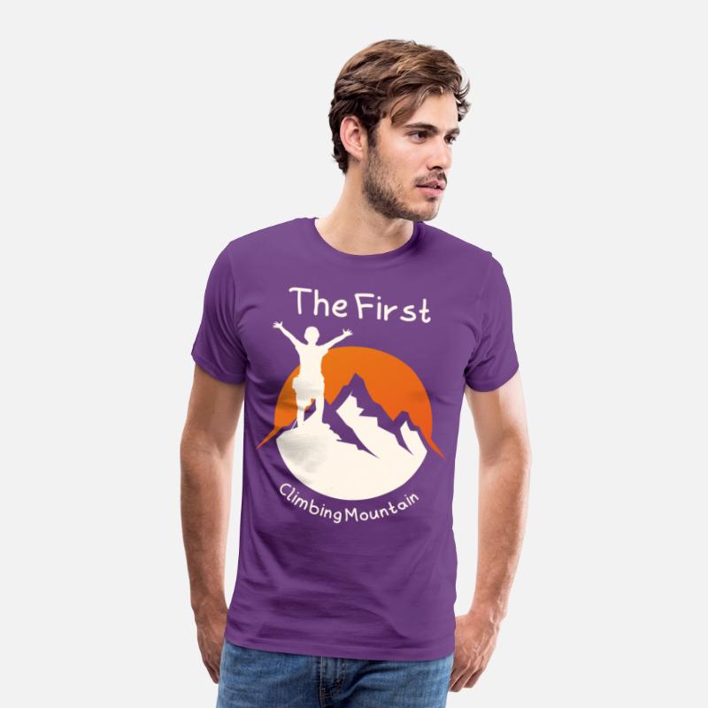 The First climbing mountain t-shirt design