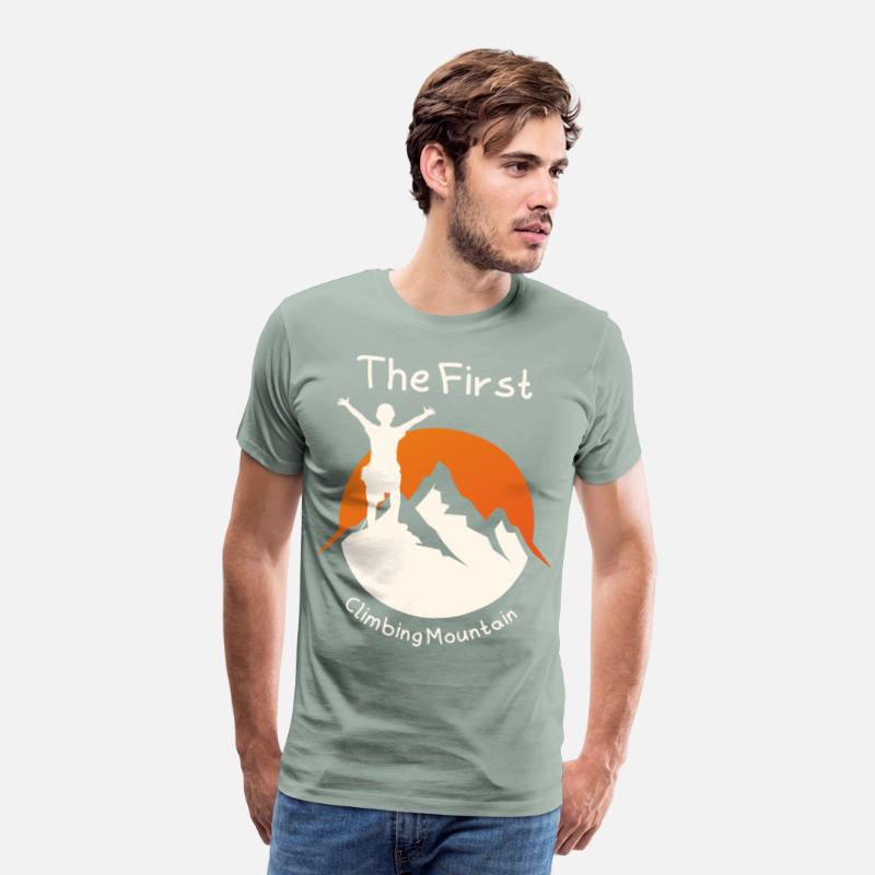 The First climbing mountain t-shirt design