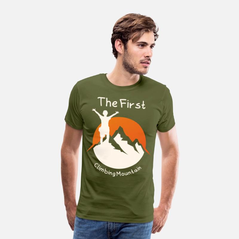 The First climbing mountain t-shirt design