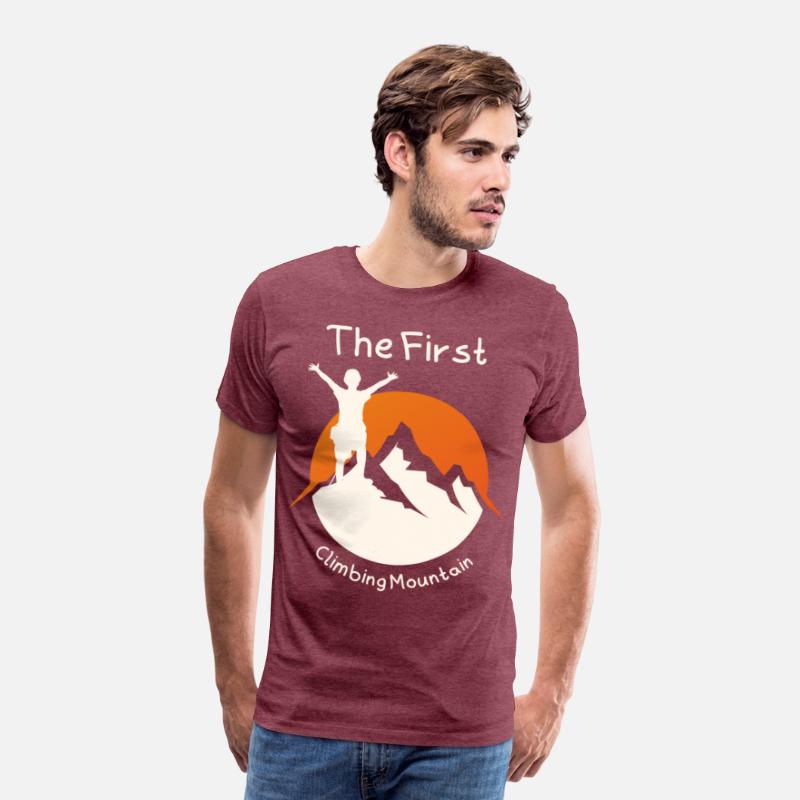 The First climbing mountain t-shirt design