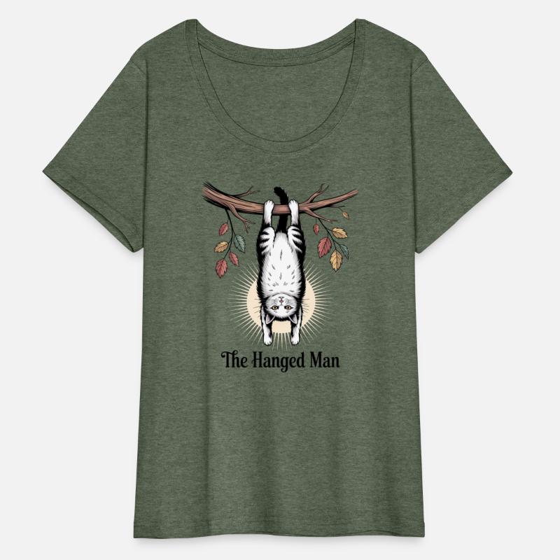 The Hanged Man Tarot Cat Art