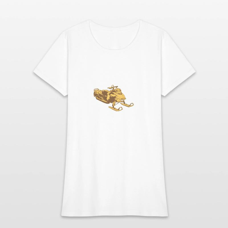 This Girl Loves Her Snowmobile