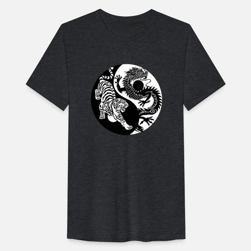 Tiger and Dragon black and white