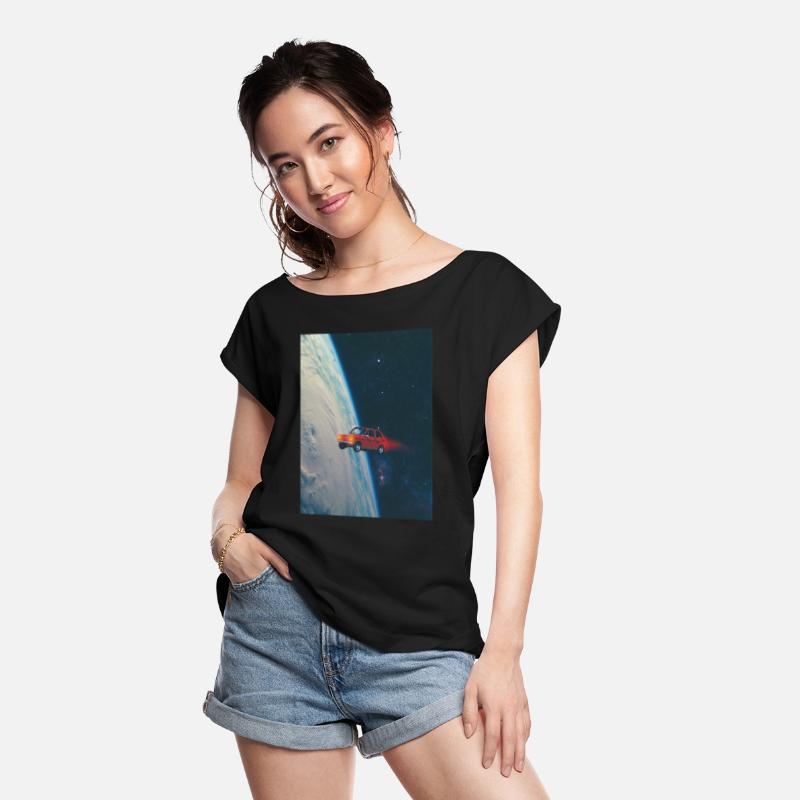 Tiny Red Car in Space